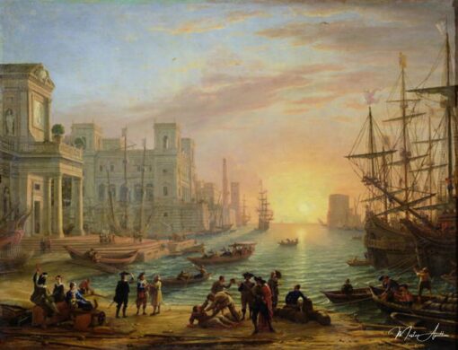 Porto ao Pôr do Sol – Claude Lorrain Claude Lorrain Master Apollon