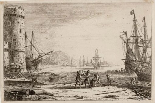Porto com uma grande torre – Claude Lorrain Claude Lorrain Master Apollon