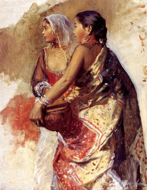 Esboço de Duas Dançarinas Nautch – Edwin Lord Weeks Edwin Lord Weeks Master Apollon