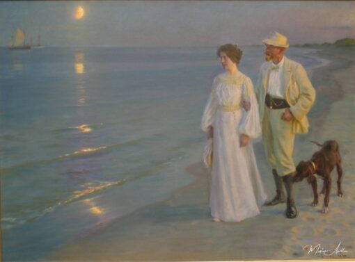 Noite de verão na praia de Skagen – Peder Severin Kroyer Peder Severin Krøyer Master Apollon