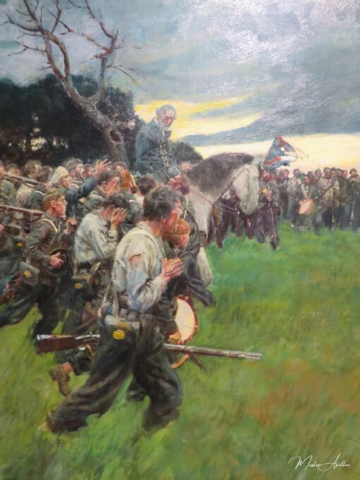 Seu Exército Se Desfez e O Seguiu Chorando e Lamentando, de General Lee como Eu o Conheci por A.R.H. Ranson, Publicado na Harpers Monthly Magazine, Fevereiro de 1911 – Howard Pyle Howard Pyle Master Apollon