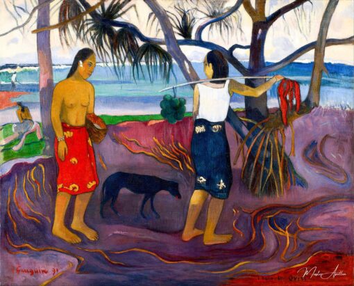 Sob a árvore Pandanus II – Paul Gauguin Paul Gauguin Master Apollon