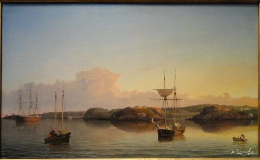 Stage Rocks e margem oeste do avant-port de Gloucester, 1857 – Fitz Henry Lane Fitz Henry Lane Master Apollon