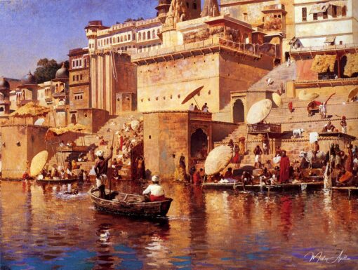 Na margem do rio Bénarès – Edwin Lord Weeks Edwin Lord Weeks Master Apollon