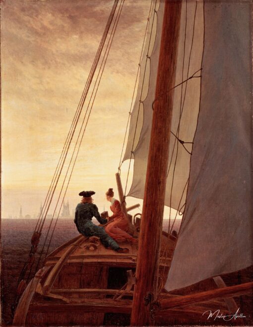 Sobre o veleiro – Caspar David Friedrich Caspar David Friedrich Master Apollon