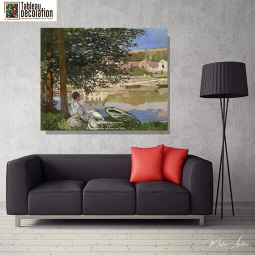 Às Margens do Sena em Bennecourt – Quadro de Monet Claude Monet Master Apollon 3