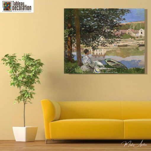 Às Margens do Sena em Bennecourt – Quadro de Monet Claude Monet Master Apollon 7