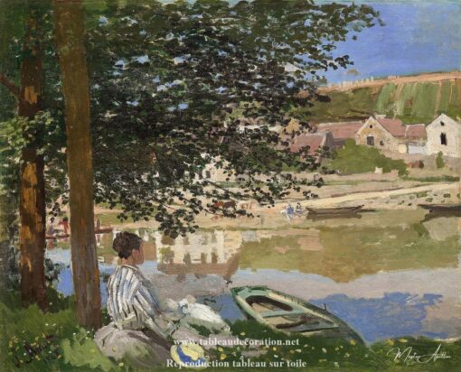 Às Margens do Sena em Bennecourt – Quadro de Monet Claude Monet Master Apollon