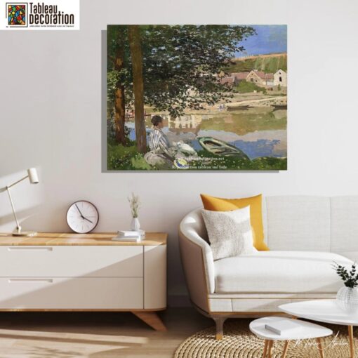 Às Margens do Sena em Bennecourt – Quadro de Monet Claude Monet Master Apollon 6