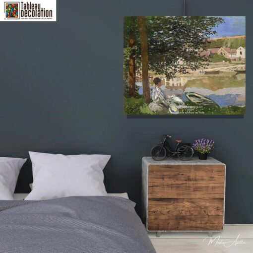 Às Margens do Sena em Bennecourt – Quadro de Monet Claude Monet Master Apollon 4