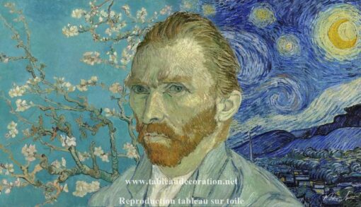 Retrato de Van Gogh em Tableau Vincent Van Gogh Master Apollon