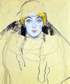 Cabeça de mulher 1917 – Gustav Klimt Gustav Klimt Master Apollon 2