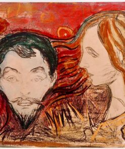 Cabeça de homem nos cabelos de uma mulher – Edvard Munch Edvard Munch Master Apollon