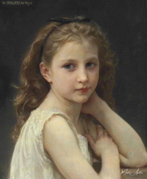 Cabeça de uma jovem – William Bouguereau William Bouguereau Master Apollon