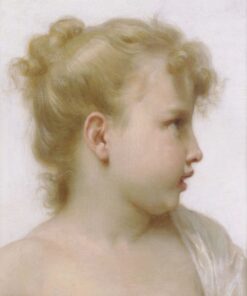 Cabeça de uma pequena menina – William Bouguereau William Bouguereau Master Apollon