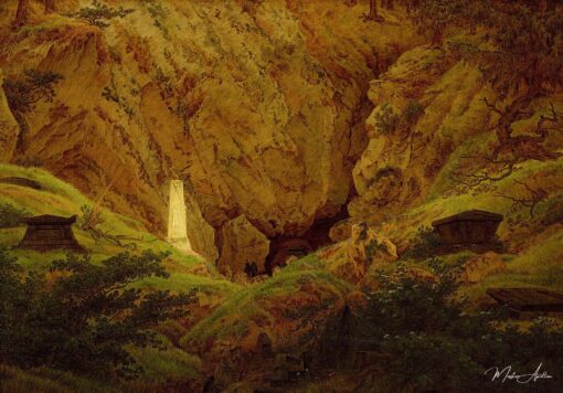 Tombes de guerreiros da liberdade em queda – Caspar David Friedrich Caspar David Friedrich Master Apollon