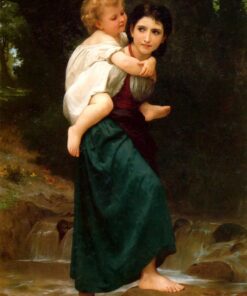 Atravessando o curso d’água – William Bouguereau William Bouguereau Master Apollon