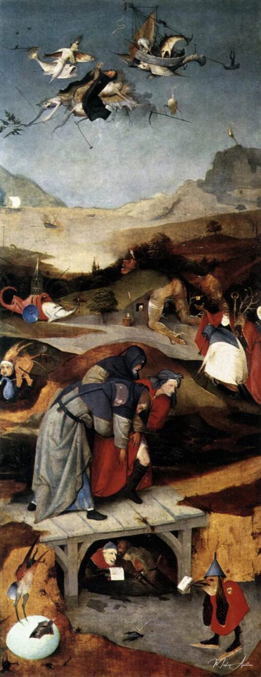 Triptíque da Tentação de Santo Antão (asa esquerda) – Jérôme Bosch Hieronymus Bosch Master Apollon