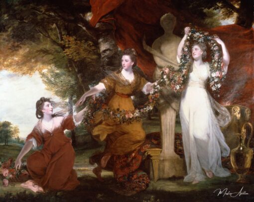 Três damas adornando um Herm de Hymen – Joshua Reynolds Joshua Reynolds Master Apollon 2