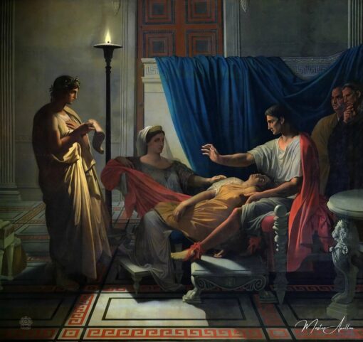 Tu marcellus eris; Virgílio lendo o sexto livro da Eneida a Augusto – Jean-Auguste-Dominique Ingres Jean-Auguste-Dominique Ingres Master Apollon