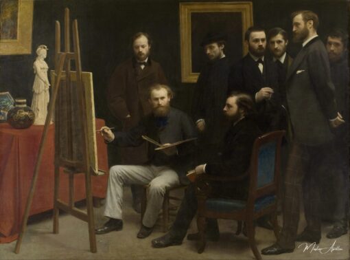 Um ateliê nos Batignolles – Henri Fantin-Latour Henri Fantin-Latour Master Apollon