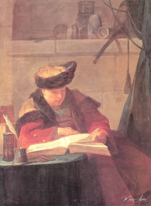 Um químico em seu laboratório – Jean Siméon Chardin Jean Siméon Chardin Master Apollon