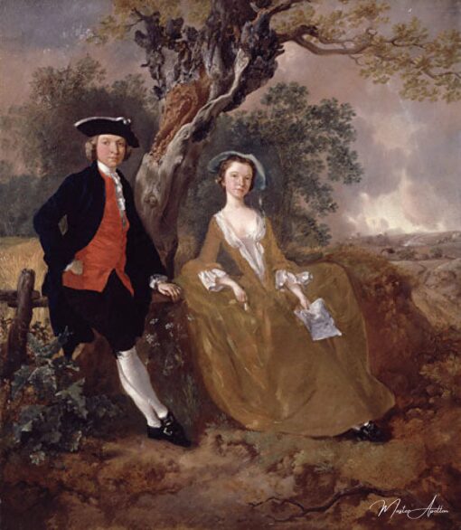 Um casal desconhecido em uma paisagem – Thomas Gainsborough Thomas Gainsborough Master Apollon