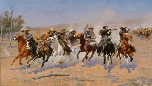 Uma corrida pelo madeira – Frederic Remington Frederic Remington Master Apollon