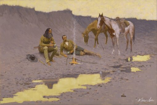 Uma nova ano no Cimarron – Frederic Remington Frederic Remington Master Apollon