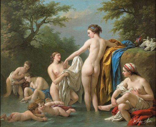 Vênus e as ninfas se banhando – Louis Jean François Lagrenée Louis Jean François Lagrenée Master Apollon