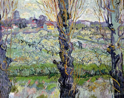 Verger em flor com vista de Arles – Van Gogh Vincent Van Gogh Master Apollon