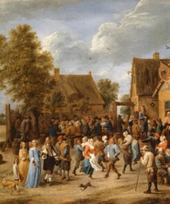 Aldeia de Festas com um Casal de Aristocratas – David The Younger Teniers David Teniers, o Jovem Master Apollon