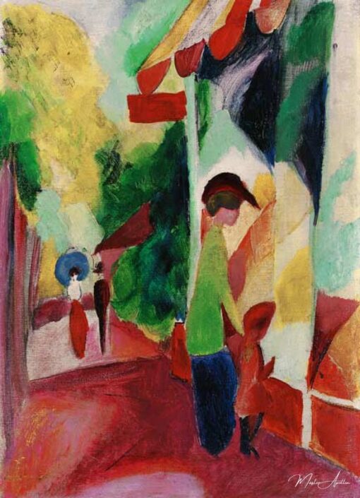 Vitrine de loja com árvores amarelas – August Macke August Macke Master Apollon 2