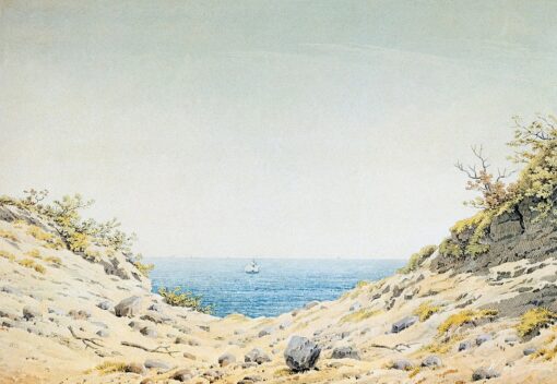 Vista através do aterro – Caspar David Friedrich Caspar David Friedrich Master Apollon