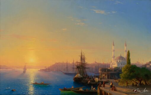 Vista de Constantinopla e do Bósforo – Ivan Aïvazovski Ivan Konstantinovich Aivazóvski Master Apollon
