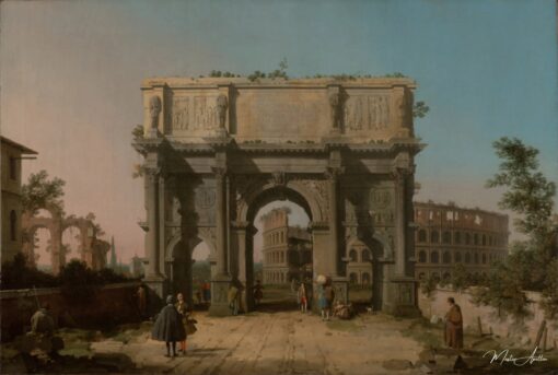 Vista do Arco de Constantino com o Coliseu – Giovanni Antonio Canal Giovanni Antonio Canal Master Apollon