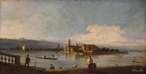 Vista das ilhas de San Michele, San Cristoforo e Murano desde o canal Fondamente Nove – Giovanni Antonio Giovanni Antonio Canal Master Apollon