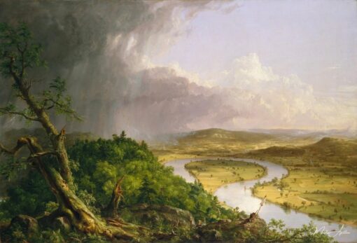 Vista do Monte Holyoke, Northampton, Massachusetts, após uma tempestade – O Oxbow – Thomas Cole Thomas Cole Master Apollon