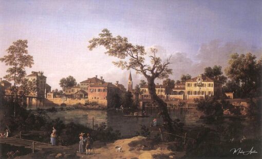 Vista de um rio, talvez em Pádua – Giovanni Antonio Canal Giovanni Antonio Canal Master Apollon