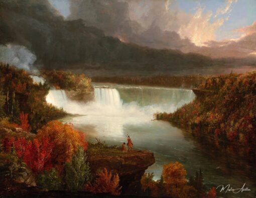 Vista distante das cataratas do Niágara – Thomas Cole Thomas Cole Master Apollon