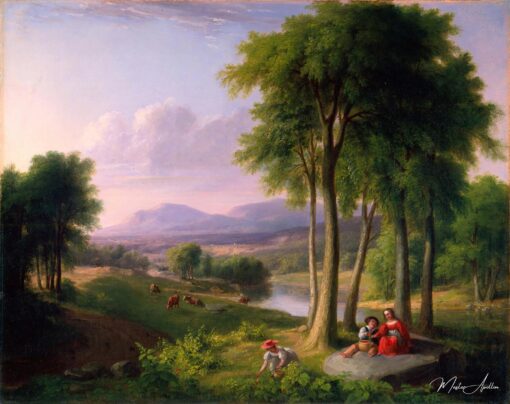 Vue près de Rutland, Vermont – Asher Brown Durand em português brasileiro é: “Vista perto de Rutland, Vermont – Asher Brown Durand Asher Brown Durand Master Apollon