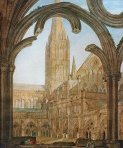 Vue sul da catedral de Salisbury desde os claustros – William Turner William Turner Master Apollon